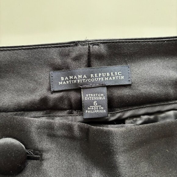 Banana Republic velvet tuxedo pants with satin trim Martin cut (size 6) - Picture 7 of 7